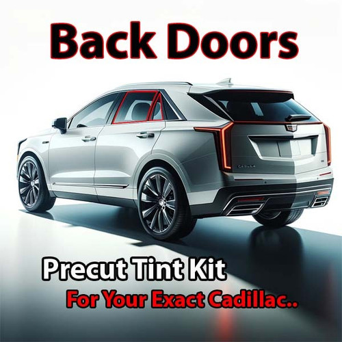Precut back door tint kit custom cut for your exact vehicle.