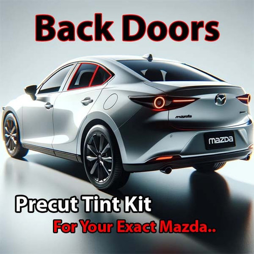 Precut back door tint kit custom cut for your exact vehicle.