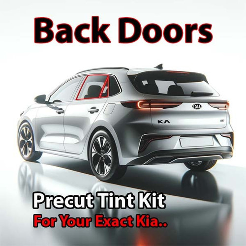 Precut back door tint kit custom cut for your exact vehicle.