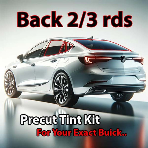 Precut back 2-3 rds tint kit custom cut for your exact vehicle.