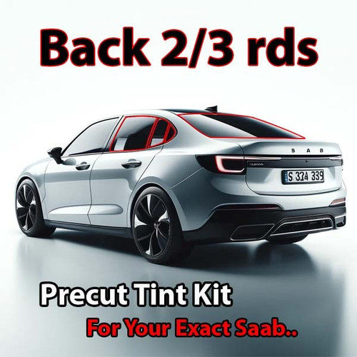 Precut back 2-3 rds tint kit custom cut for your exact vehicle.