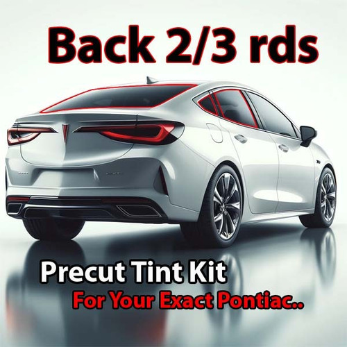 Precut back 2-3 rds tint kit custom cut for your exact vehicle.