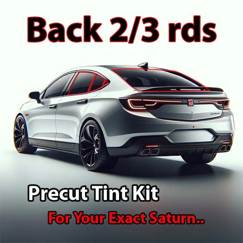 Precut back 2-3 rds tint kit custom cut for your exact vehicle.