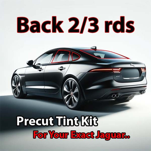Precut back 2-3 rds tint kit custom cut for your exact vehicle.