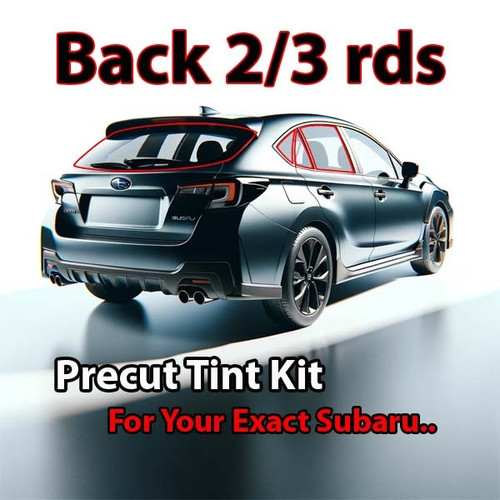 Precut back 2-3 rds tint kit custom cut for your exact vehicle.