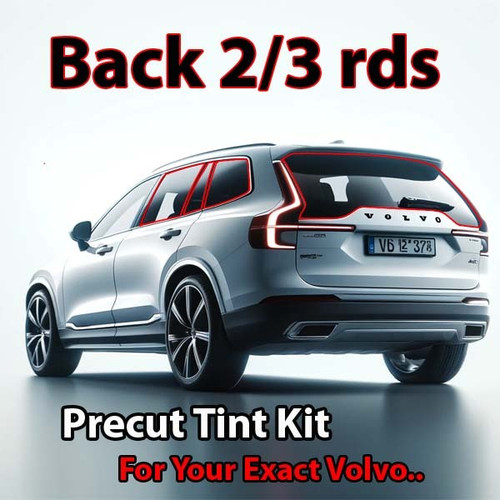 Precut back 2-3 rds tint kit custom cut for your exact vehicle.