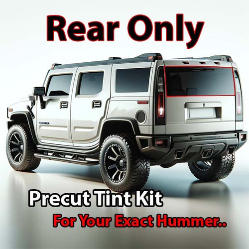 Precut rear window tint kit custom cut for your exact vehicle.