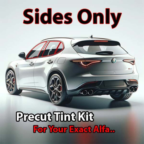 Precut sides only tint kit custom cut for your exact vehicle.