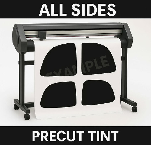 Custom cut window tint for the sides of your exact vehicle.