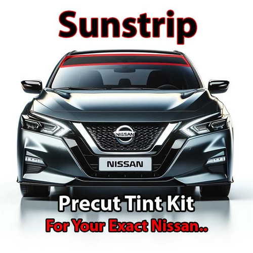 Precut sunstrip tint kit custom cut for your exact vehicle.