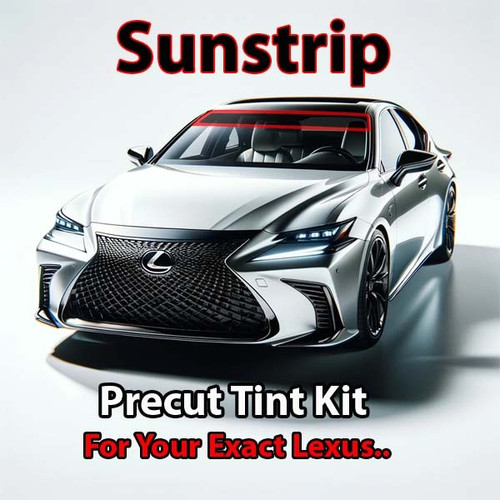 Precut sunstrip tint kit custom cut for your exact vehicle.