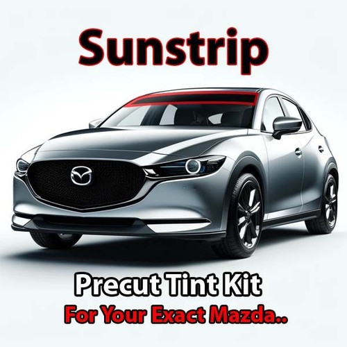 Precut sunstrip tint kit custom cut for your exact vehicle.
