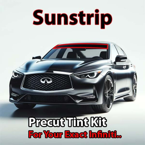 Precut sunstrip tint kit custom cut for your exact vehicle.