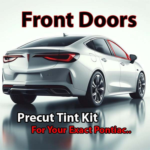 Precut front door tint kit custom cut for your exact vehicle.