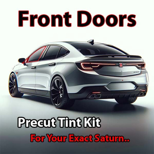 Precut front door tint kit custom cut for your exact vehicle.