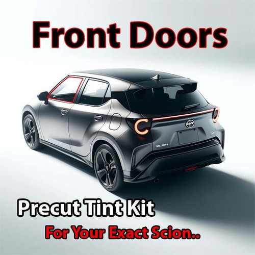 Precut front door tint kit custom cut for your exact vehicle.