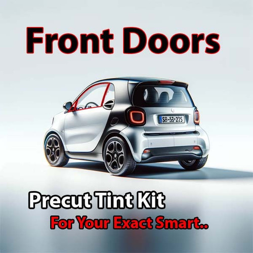 Precut front door tint kit custom cut for your exact vehicle.