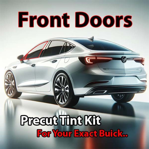 Precut front door tint kit custom cut for your exact vehicle.