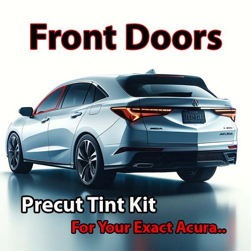 Precut front door tint kit custom cut for your exact vehicle.