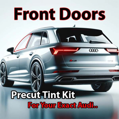 Precut front door tint kit custom cut for your exact vehicle.