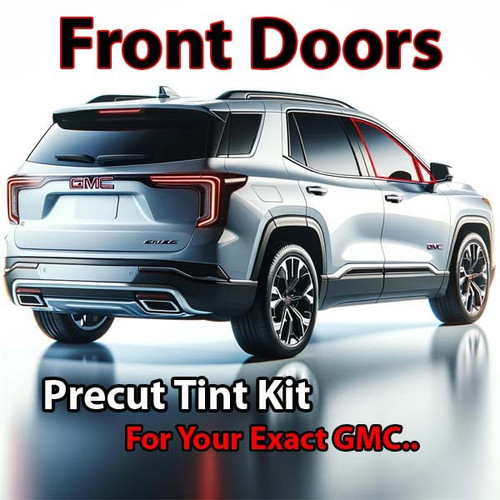 Precut front door tint kit custom cut for your exact vehicle.