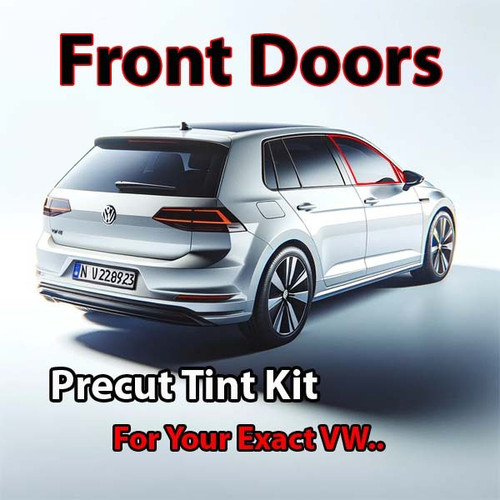 Precut front door tint kit custom cut for your exact vehicle.