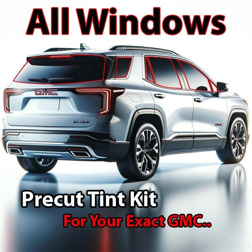 Precut all window tint kit custom cut for your exact vehicle.