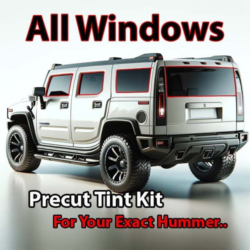 Precut all window tint kit custom cut for your exact vehicle.