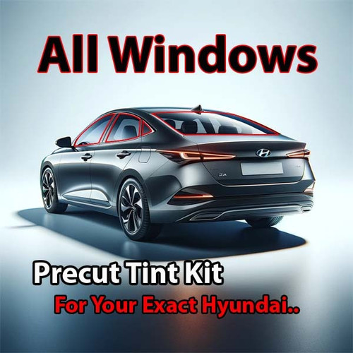 Precut all window tint kit custom cut for your exact vehicle.