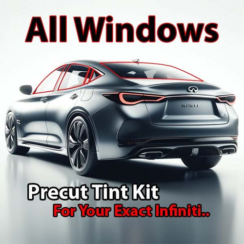 Precut all window tint kit custom cut for your exact vehicle.