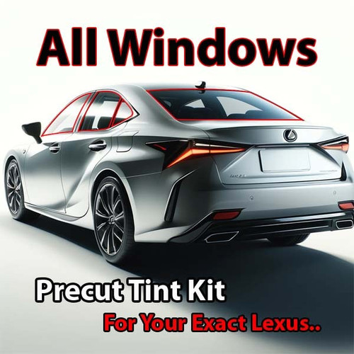 Precut all window tint kit custom cut for your exact vehicle.