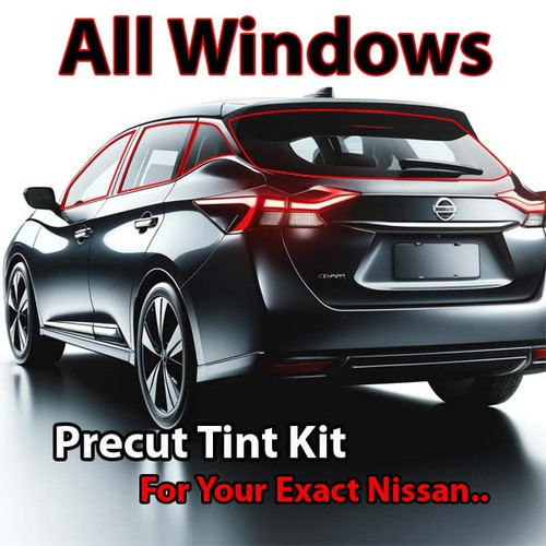 Precut all window tint kit custom cut for your exact vehicle.