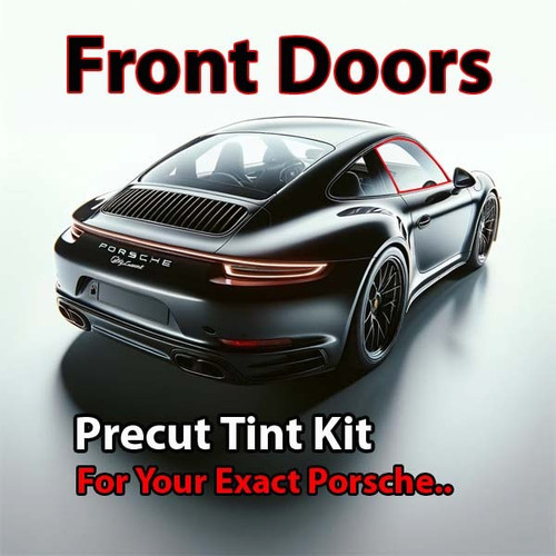 Precut front door tint kit custom cut for your exact vehicle.