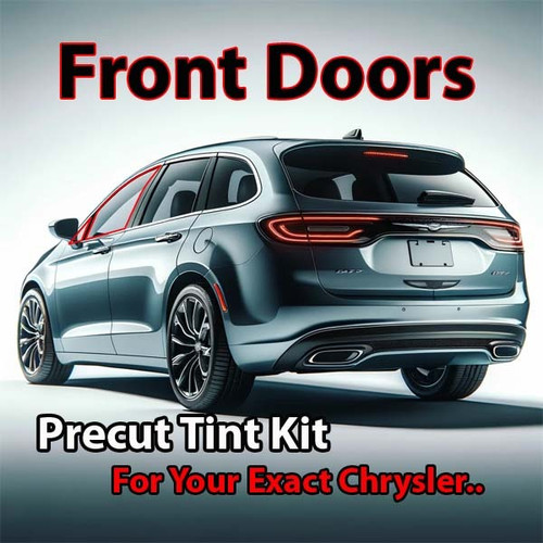 Precut front door tint kit custom cut for your exact vehicle.