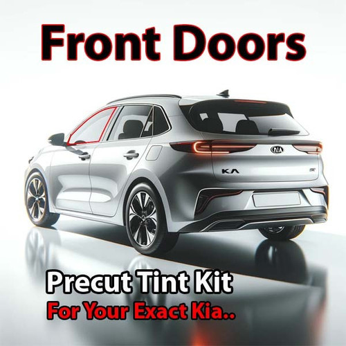 Precut front door tint kit custom cut for your exact vehicle.