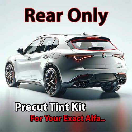 Precut rear window tint kit custom cut for your exact vehicle.