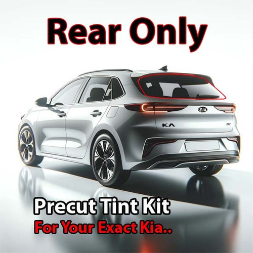 Precut rear window tint kit custom cut for your exact vehicle.