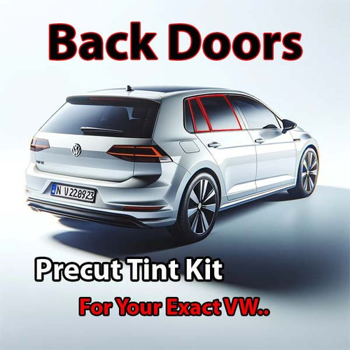 Precut back door tint kit custom cut for your exact vehicle.