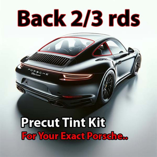 Precut back 2-3 rds tint kit custom cut for your exact vehicle.