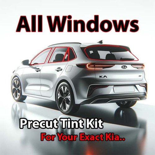 Precut all window tint kit custom cut for your exact vehicle.