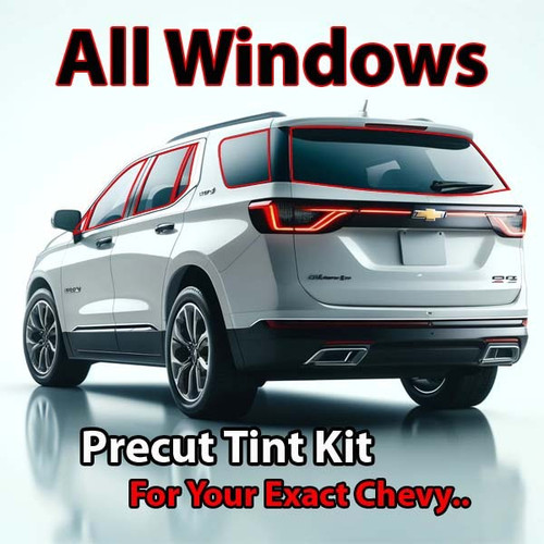 Precut all window tint kit custom cut for your exact vehicle.