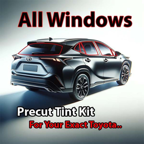 Precut all window tint kit custom cut for your exact vehicle.