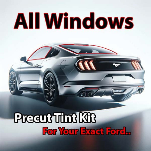 Precut all window tint kit custom cut for your exact vehicle.