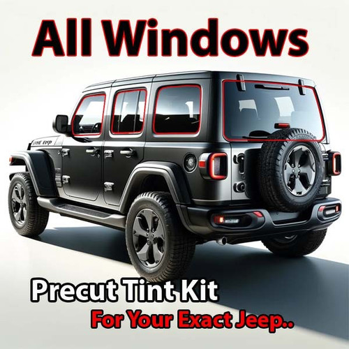 Precut all window tint kit custom cut for your exact vehicle.