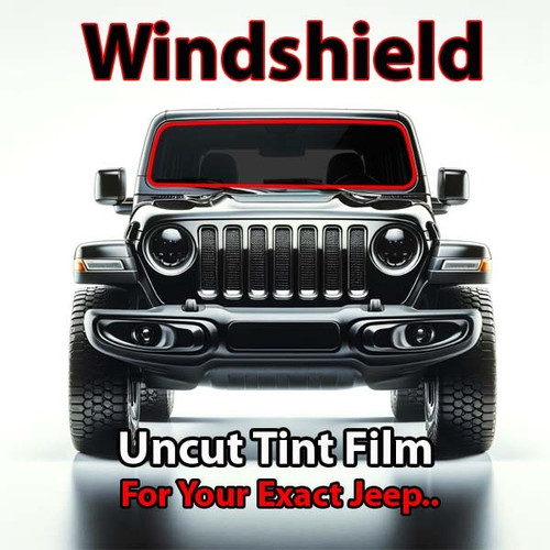 Uncut windshield window tint kit for your exact vehicle.