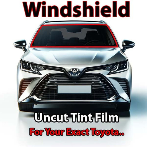 Uncut windshield window tint kit for your exact vehicle.