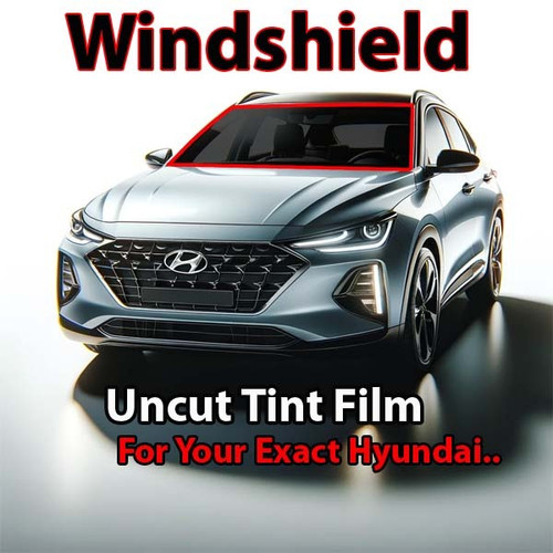 Uncut windshield window tint kit for your exact vehicle.