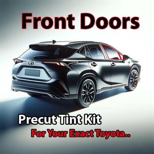 Precut front door tint kit custom cut for your exact vehicle.