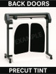 Precut back door window tint cut exactly for your vehicle.