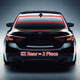An EZ rear window will be split into 2 pieces if it is taller than 20 inches.